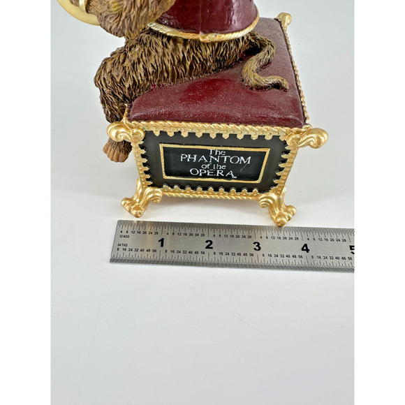 SF Music Box Phantom of Opera Animated Plays Masquerade Monkey Figurine Resin - Picture 4 of 6